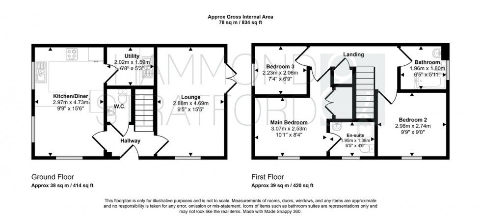 Floorplan for Dunlin Drive, Cringleford