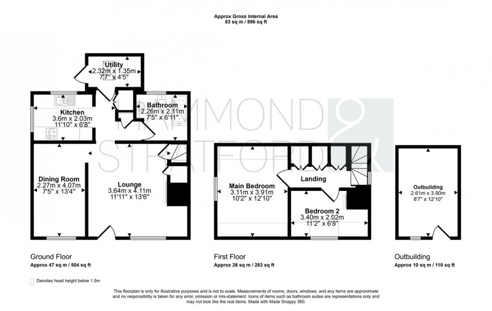 Floorplan for Ashwellthorpe Road, Wreningham
