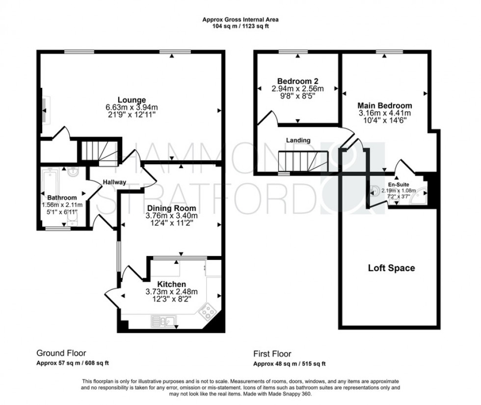 Floorplan for Barnes Yard, Leonards Street, Norwich