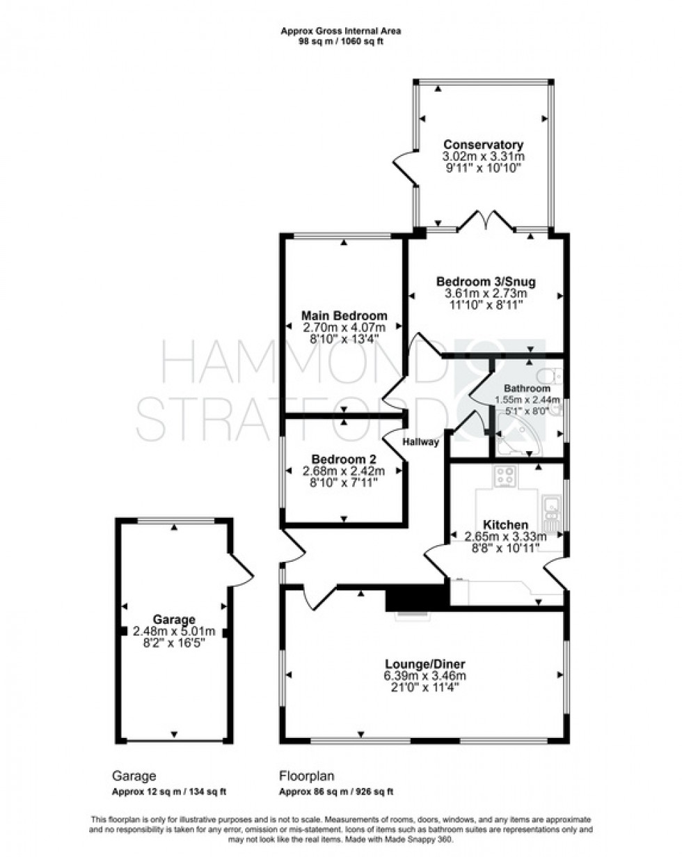 Floorplan for Arlington Gardens, Attleborough