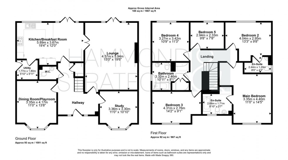 Floorplan for Bartram Close, Hethersett