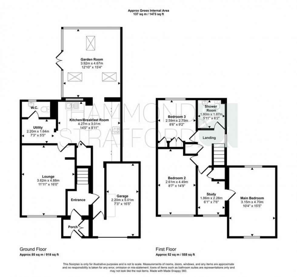 Floorplan for Woodyard Close, Mulbarton