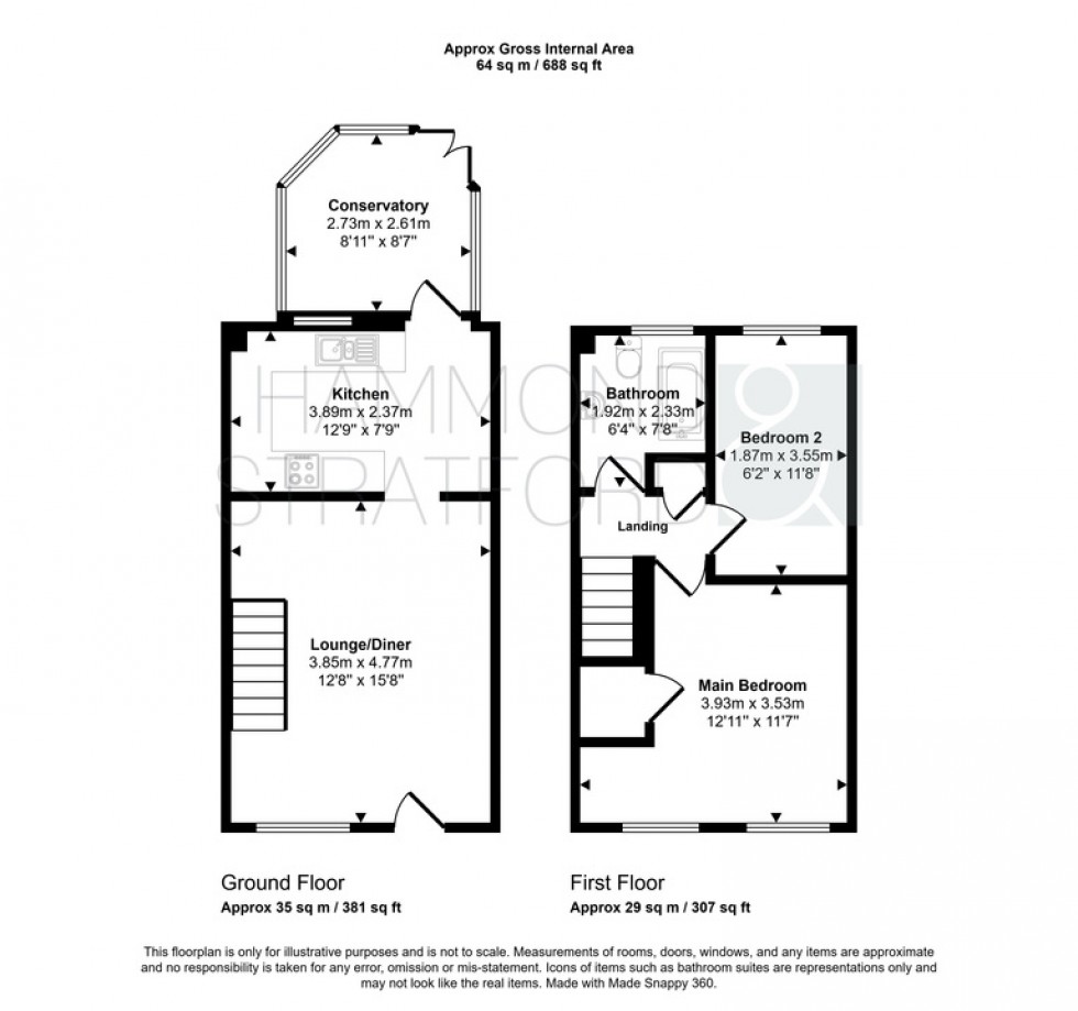 Floorplan for Westfields, Attleborough