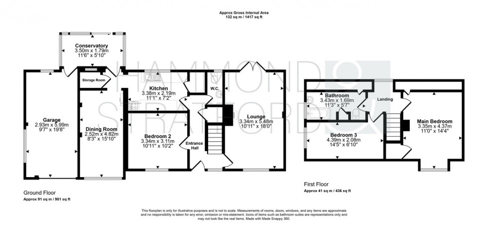 Floorplan for South Croft, Hethersett