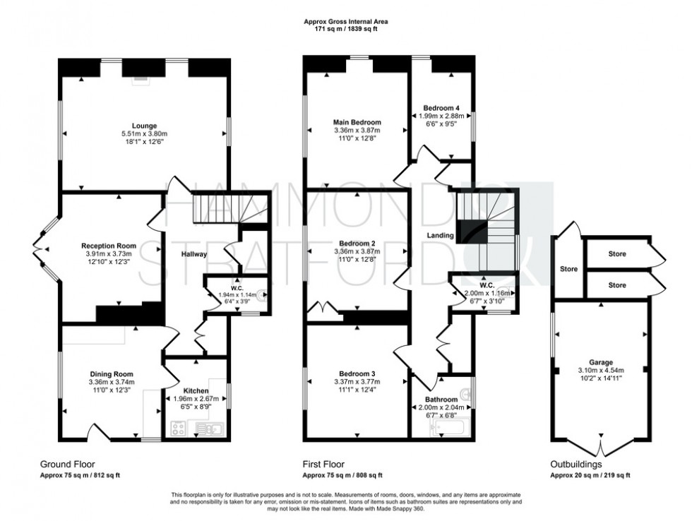 Floorplan for Upton Close, Norwich