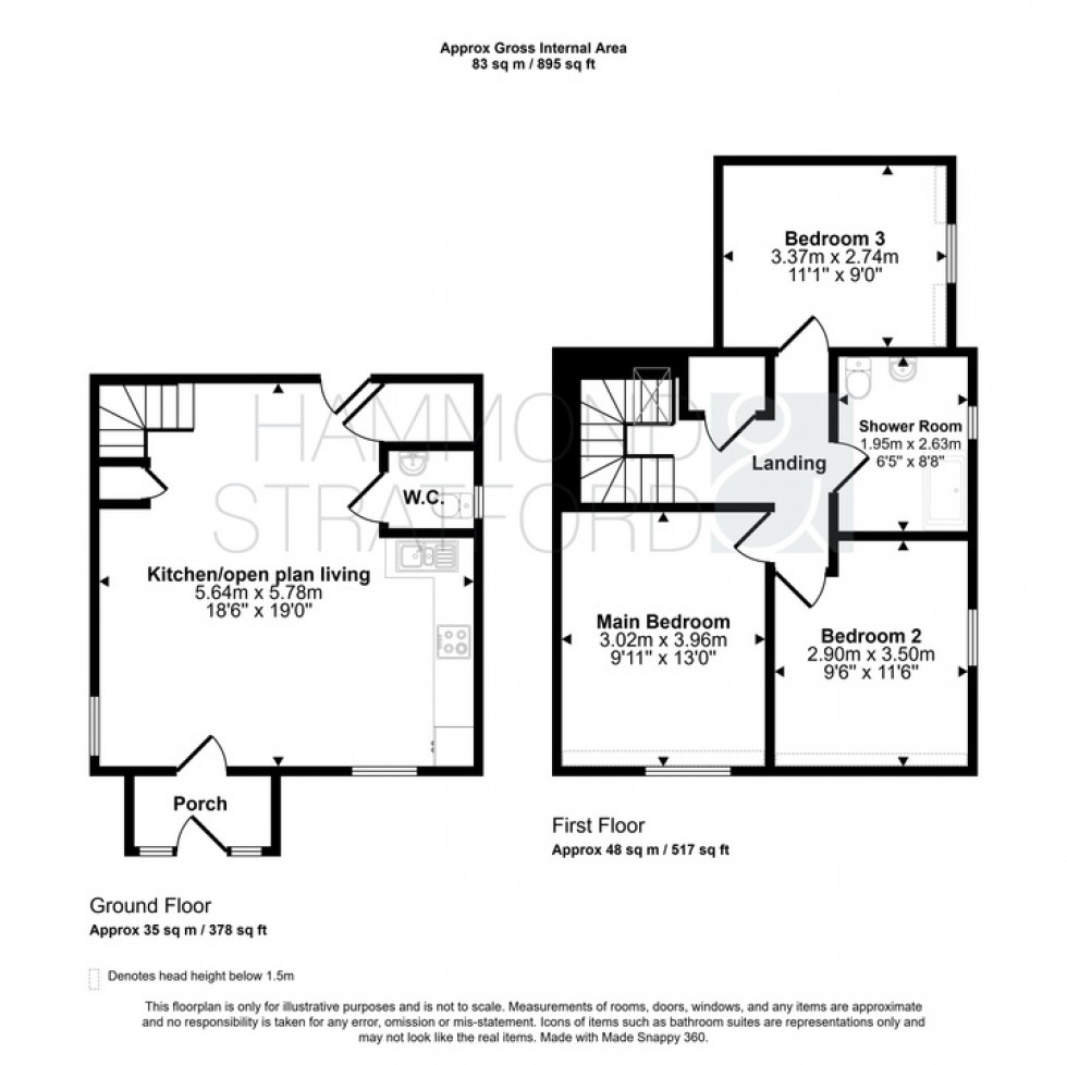 Floorplan for Cooks Corner Close, Carleton Rode