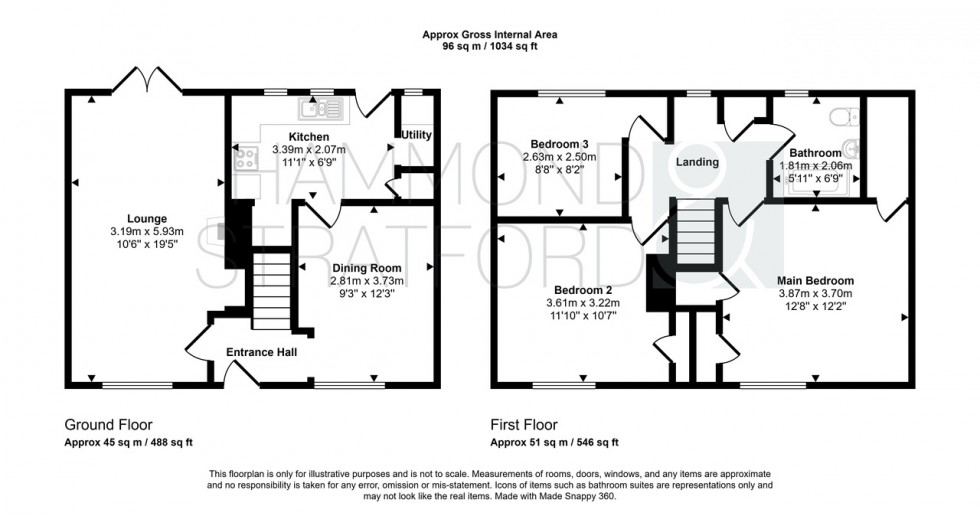 Floorplan for Buckingham Road, Norwich