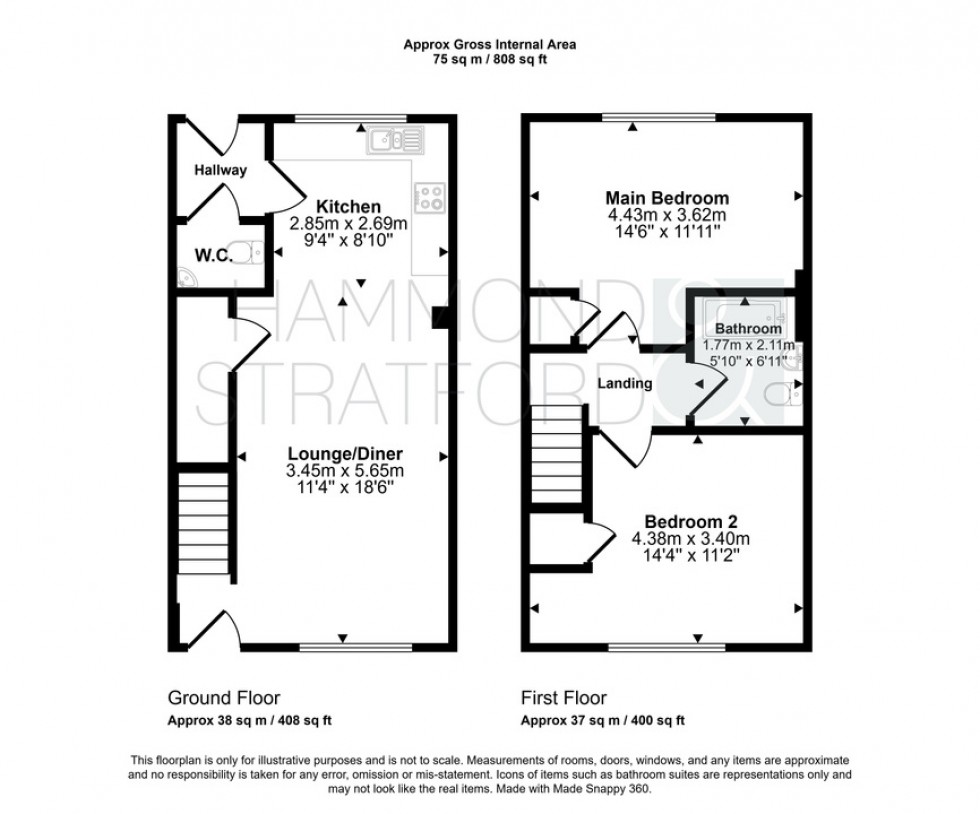 Floorplan for De Winton Drive, Cringleford