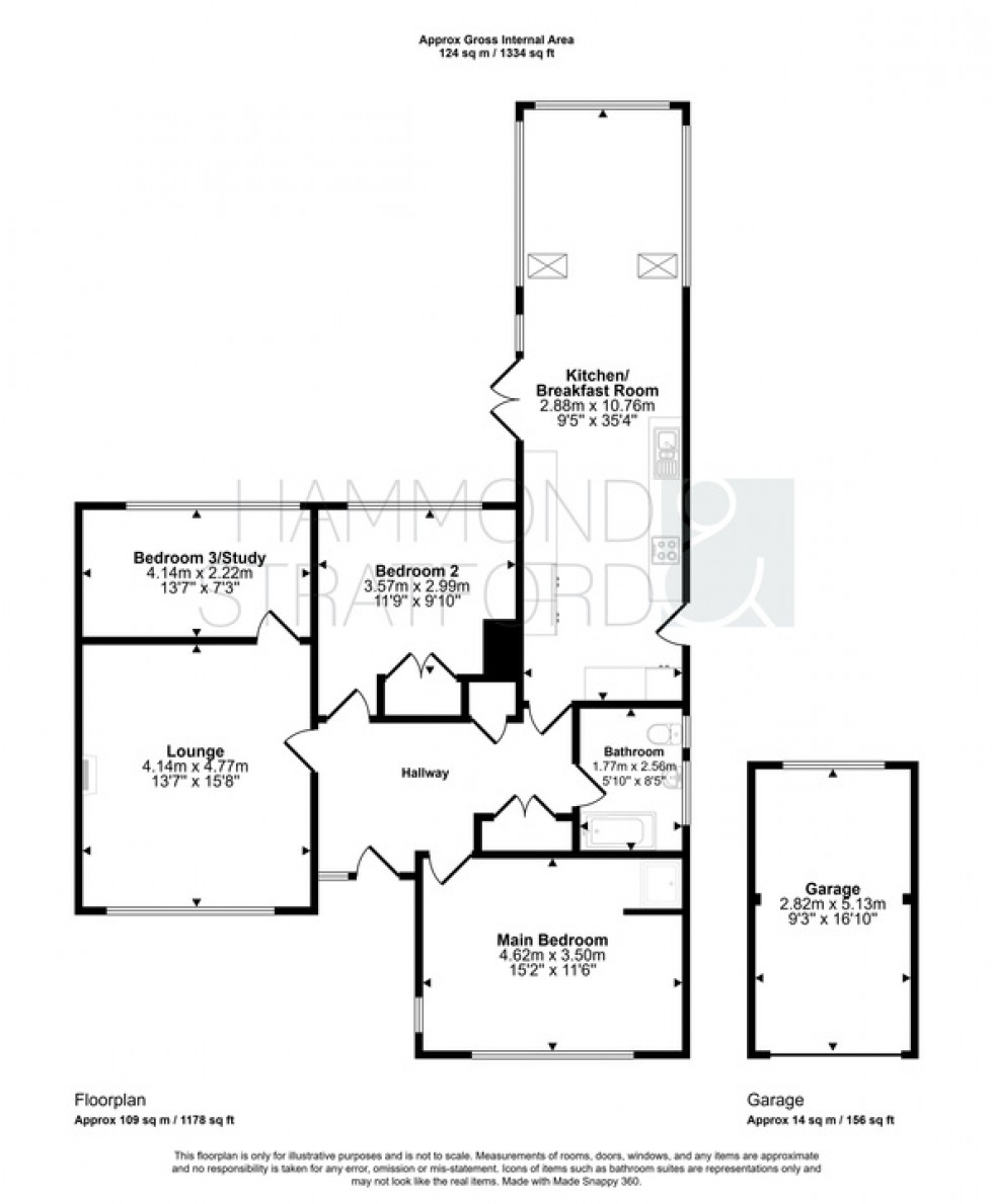 Floorplan for Brettingham Avenue, Cringleford
