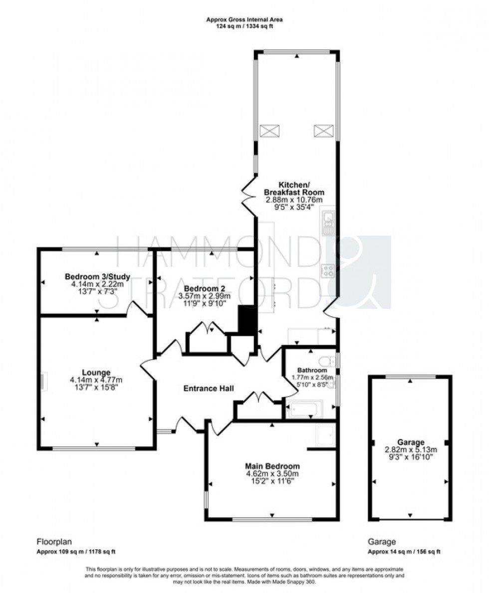 Floorplan for Brettingham Avenue, Cringleford