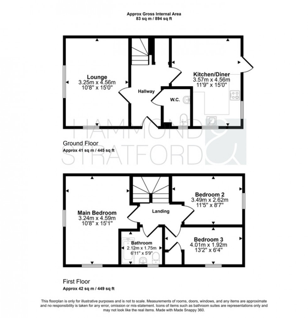 Floorplan for Haldane Drive, Cringleford