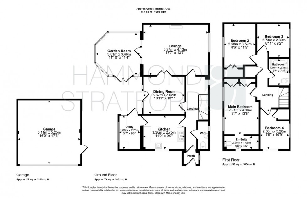 Floorplan for Hill Farm Road, Long Stratton