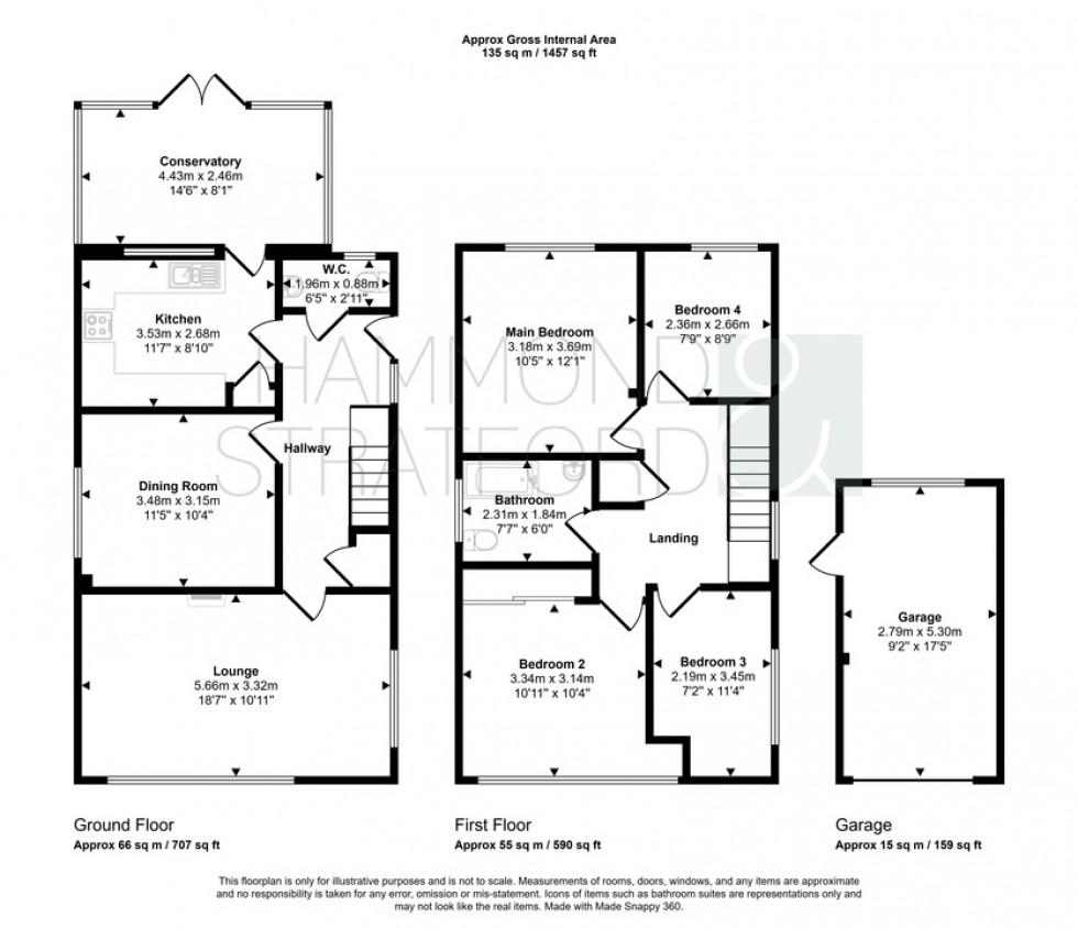 Floorplan for Richardson Crescent, Hethersett