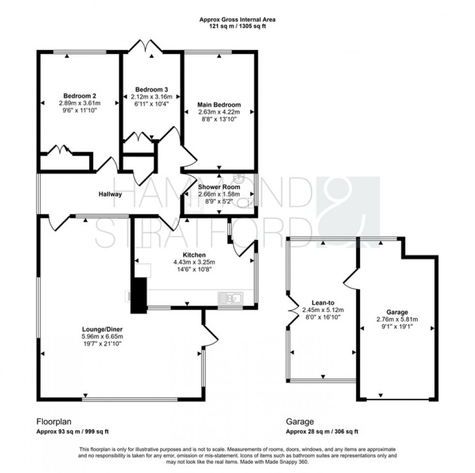 Floorplan for St Davids Road, Hethersett