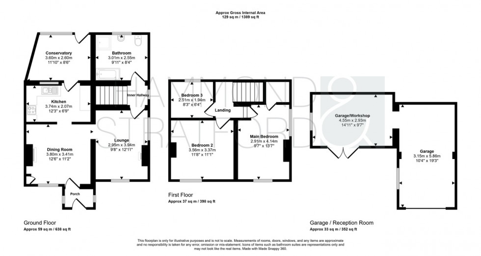 Floorplan for Maydene, Silver Street, Besthorpe