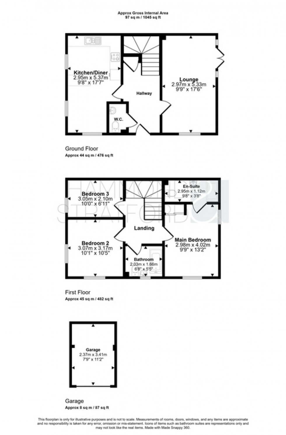 Floorplan for Tortoiseshell Drive, Attleborough