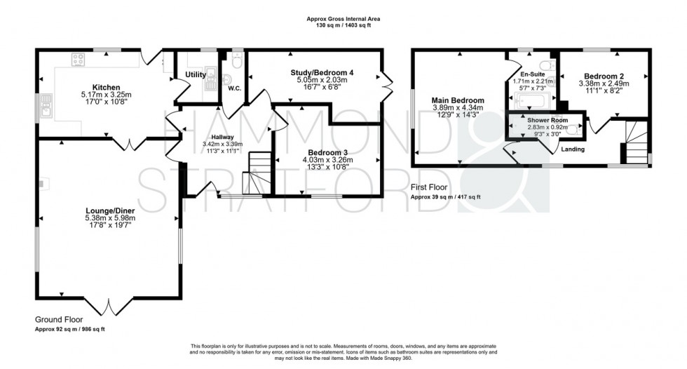 Floorplan for The Meadows, Shropham, Norfolk