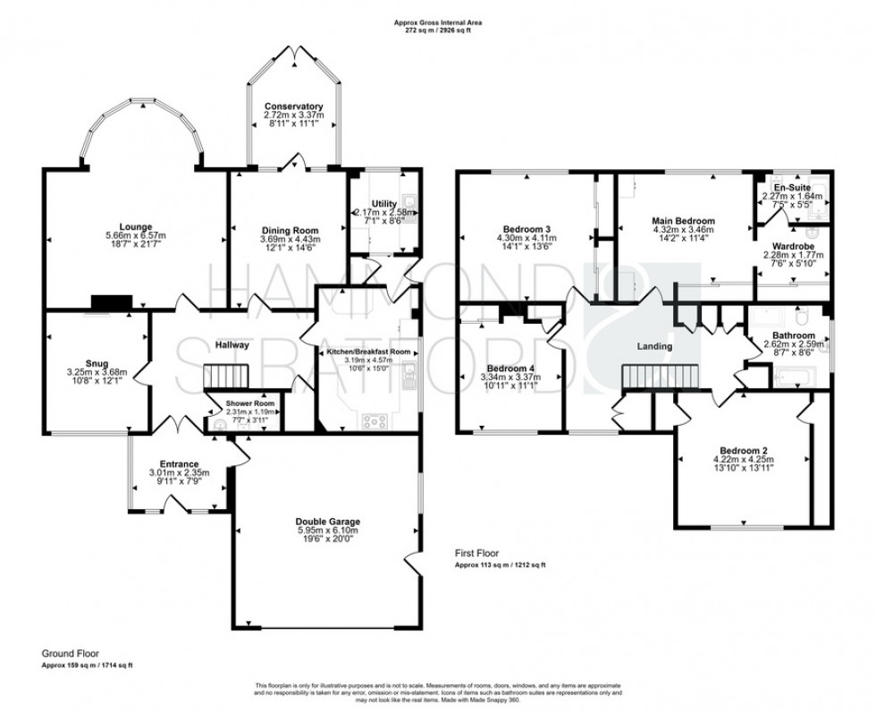 Floorplan for Canns Lane, Hethersett