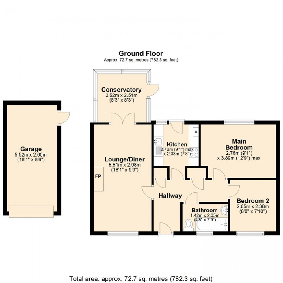 Floorplan for Eden Close, Attleborough