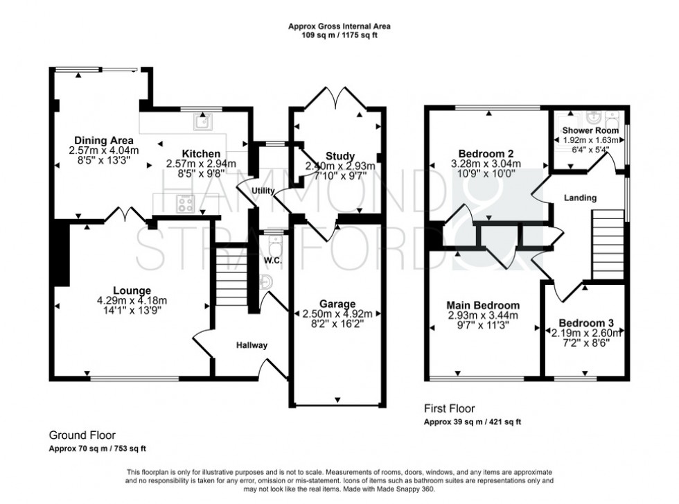 Floorplan for Ellcar Rise, Eaton