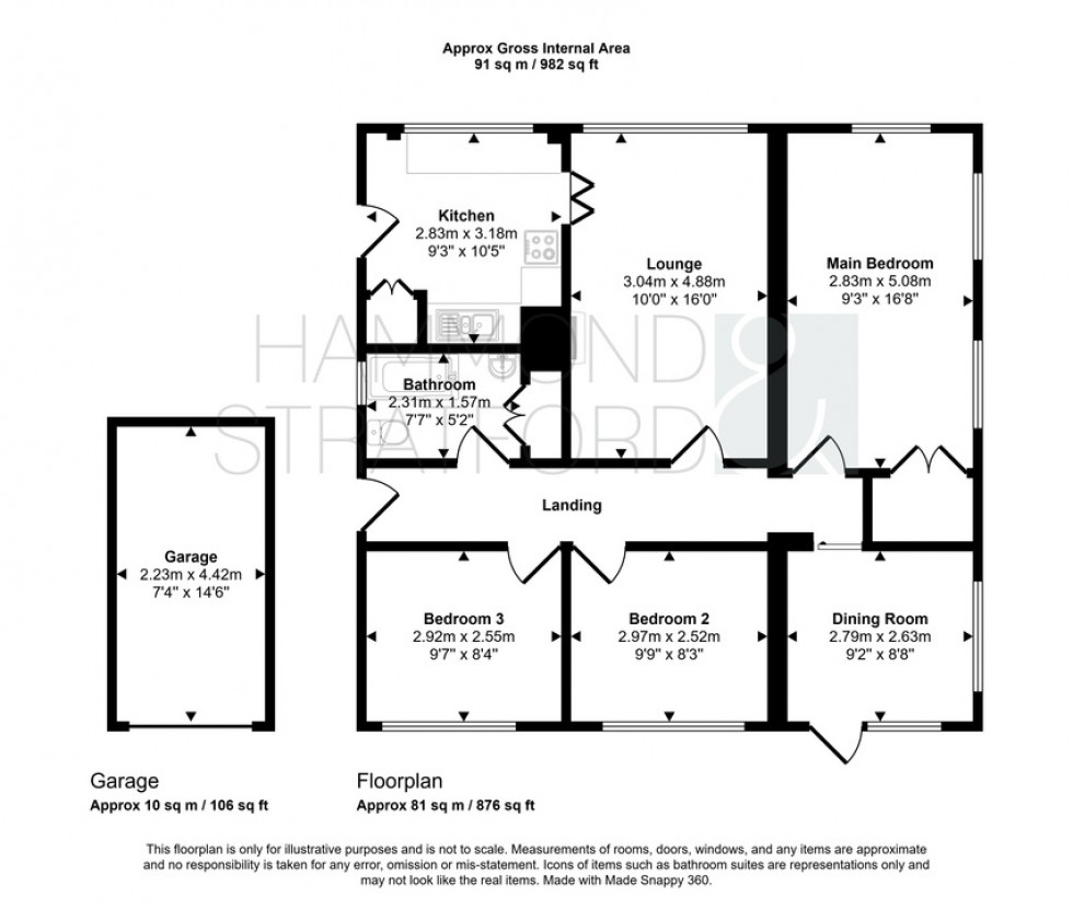Floorplan for School Lane, Little Melton