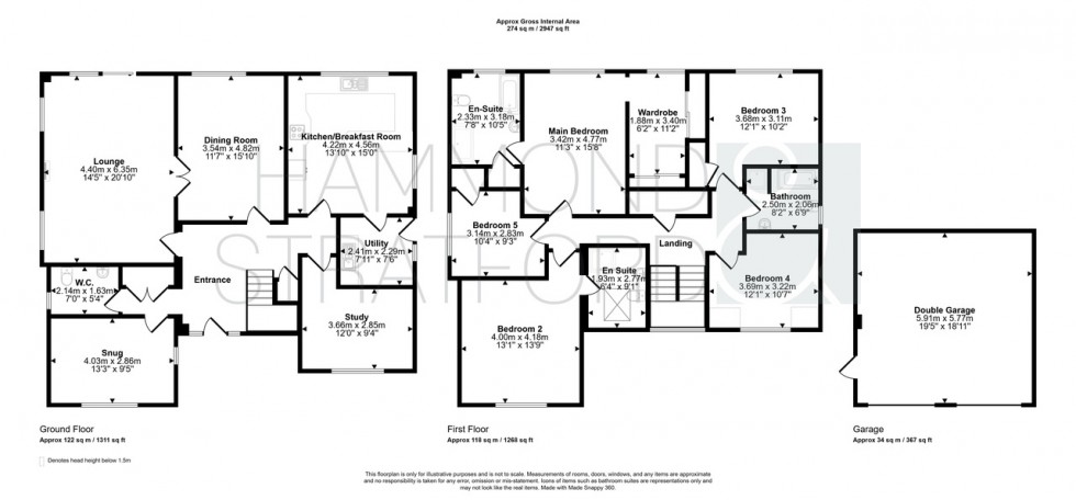 Floorplan for Wymondham Road, Wreningham