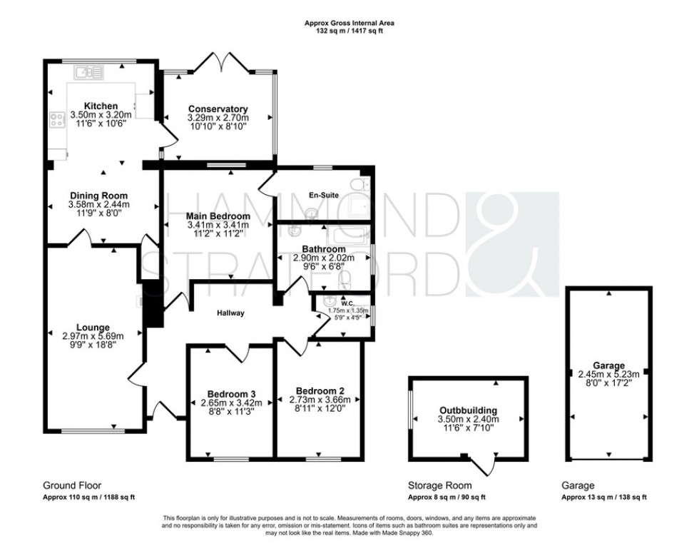 Floorplan for Rectory Lane, Great Ellingham