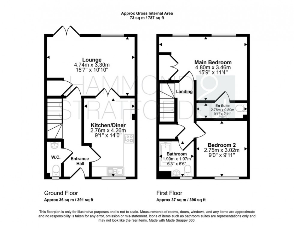 Floorplan for Wessex Drive, Carbrooke