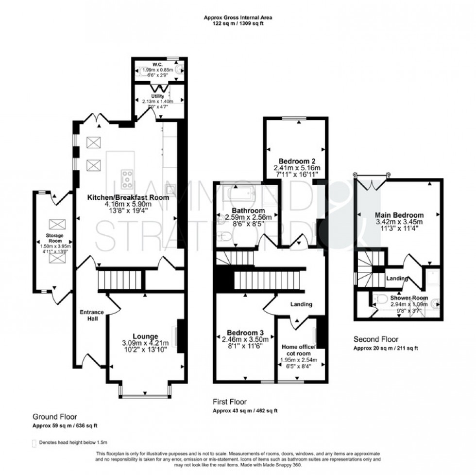 Floorplan for Northcote Road, Norwich