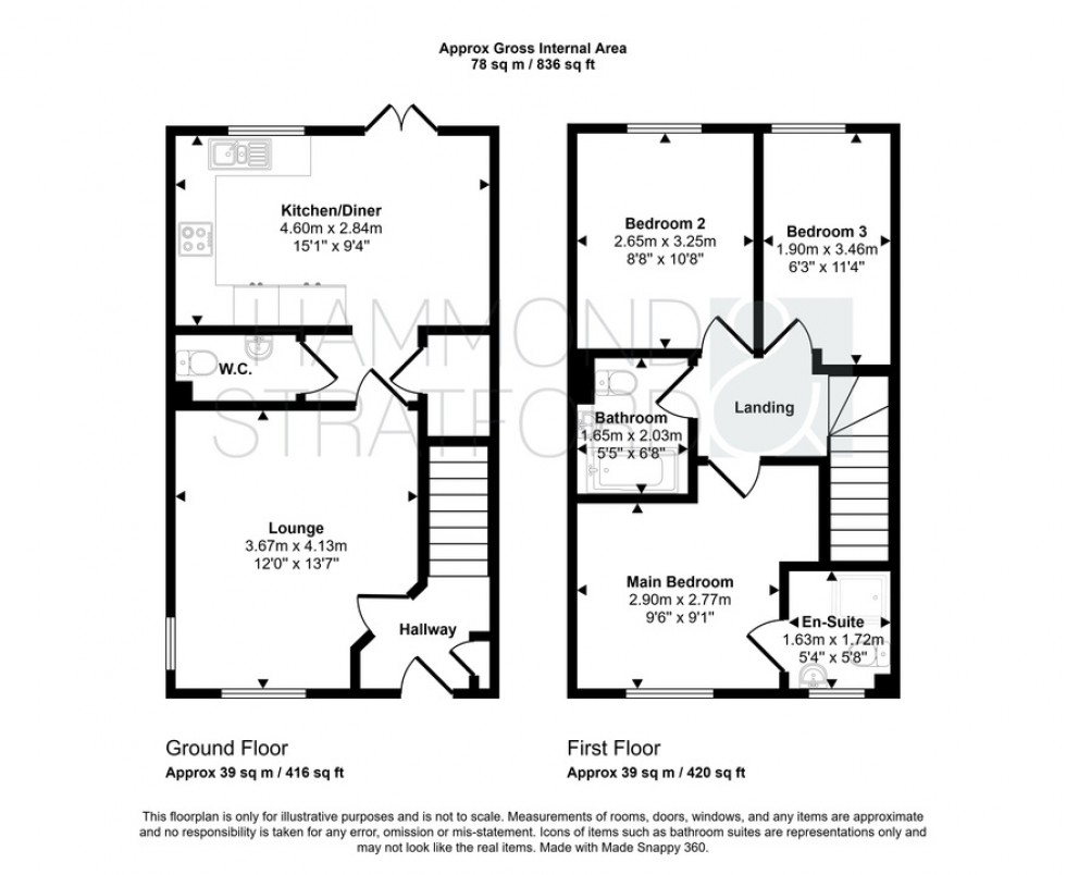 Floorplan for Livick Crescent, Hethersett