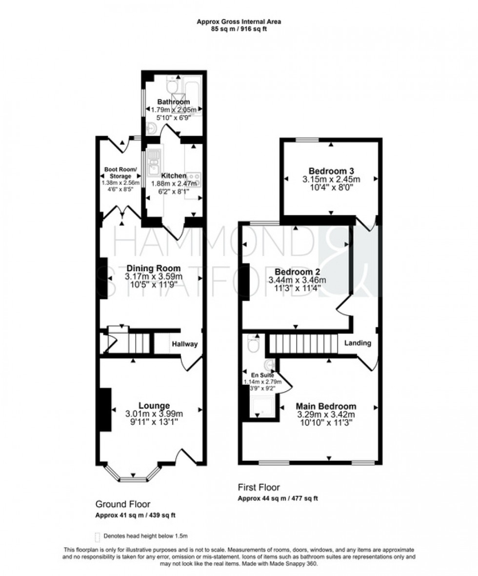 Floorplan for Knowsley Road, Norwich