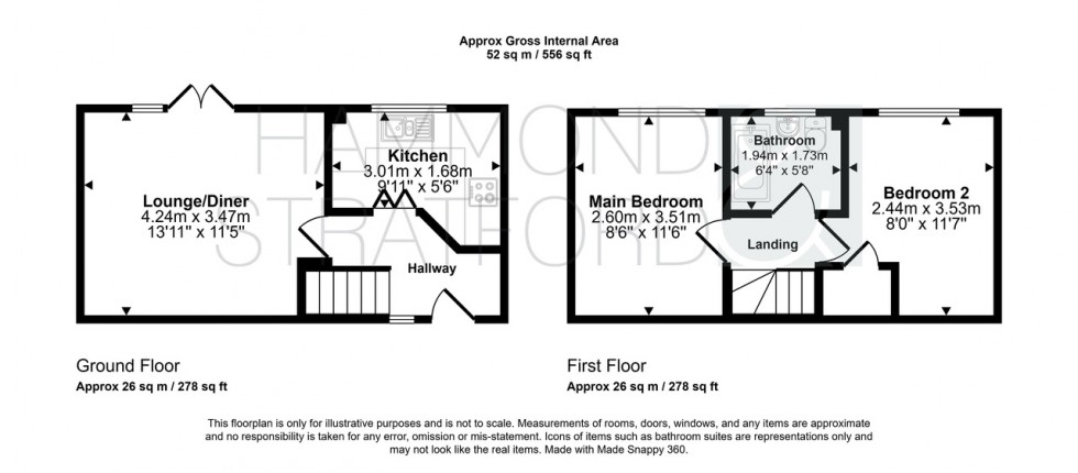 Floorplan for Birch Road, Hethersett