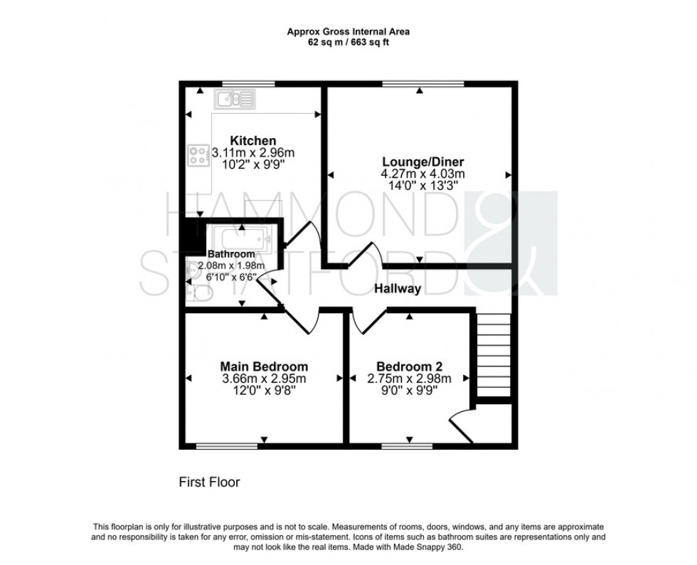 Floorplan for Thorp Court, South Green