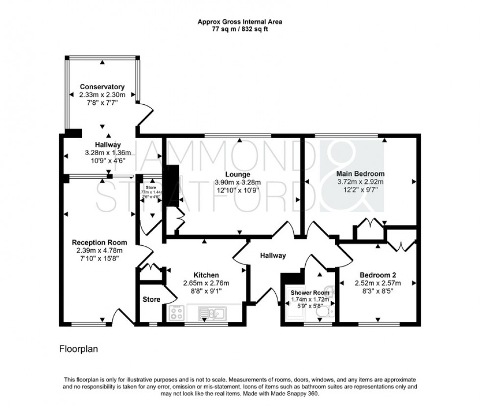 Floorplan for South Croft, Hethersett