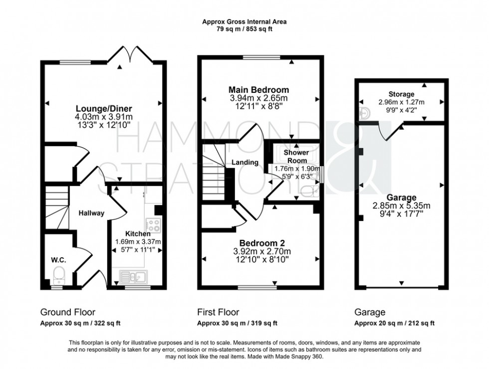 Floorplan for Rightup Lane, Wymondham