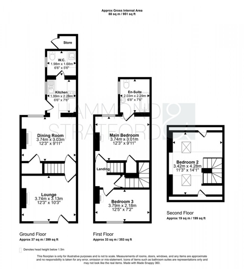 Floorplan for School Terrace, Trowse