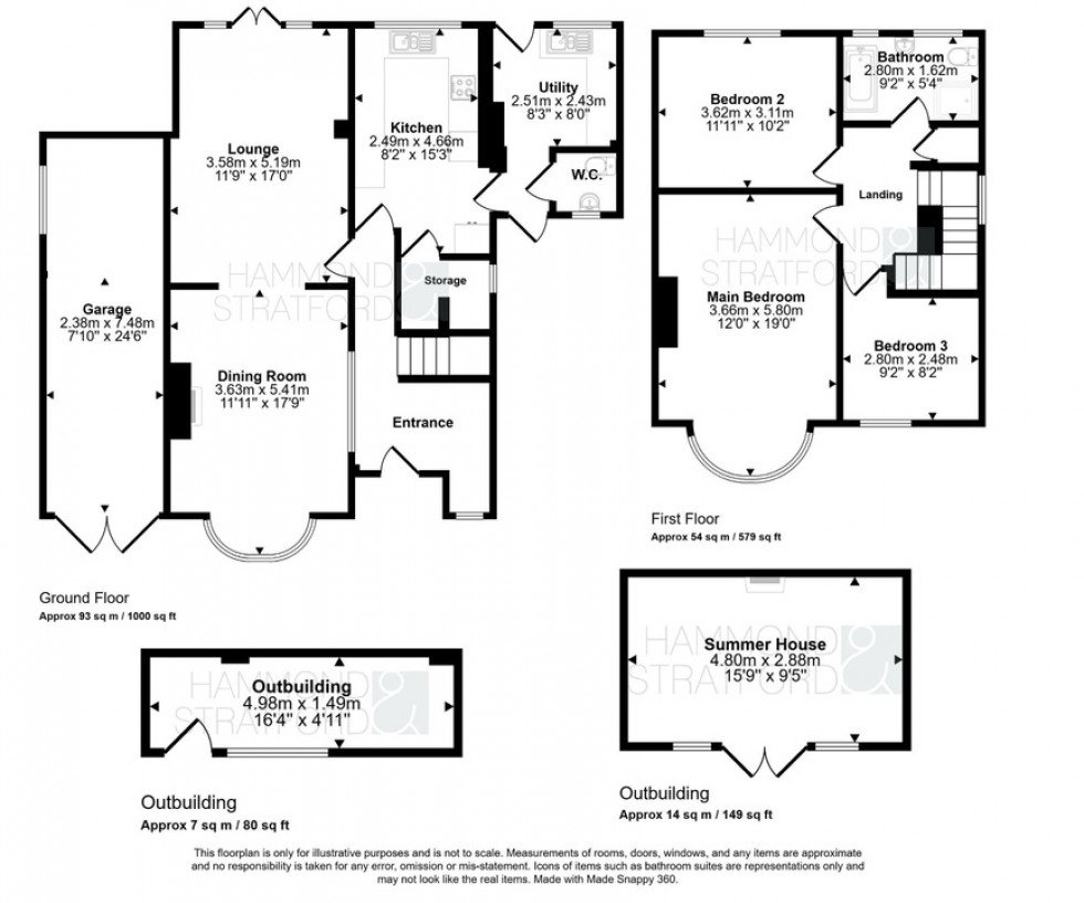 Floorplan for Dereham Road, New Costessey