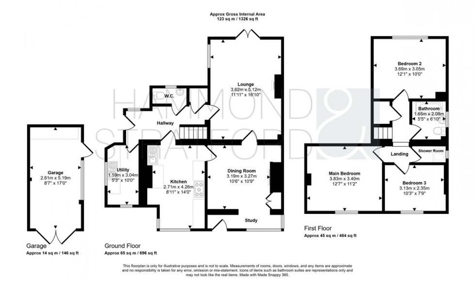 Floorplan for Norwich Road, Yaxham