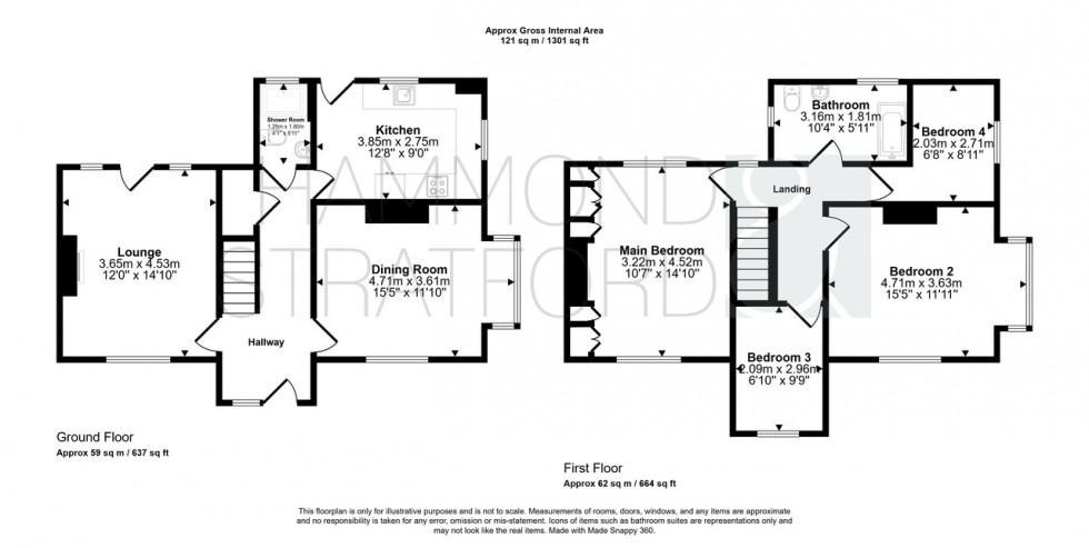 Floorplan for Brian Avenue, Norwich
