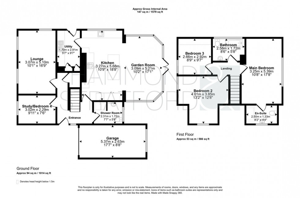 Floorplan for High Street, Wicklewood