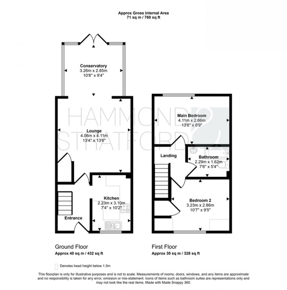 Floorplan for Crown Street, Banham