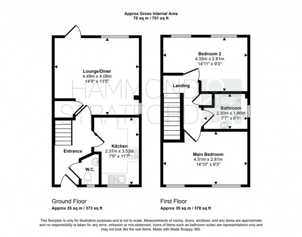 Floorplan for Elizabeth Fry Road, Norwich