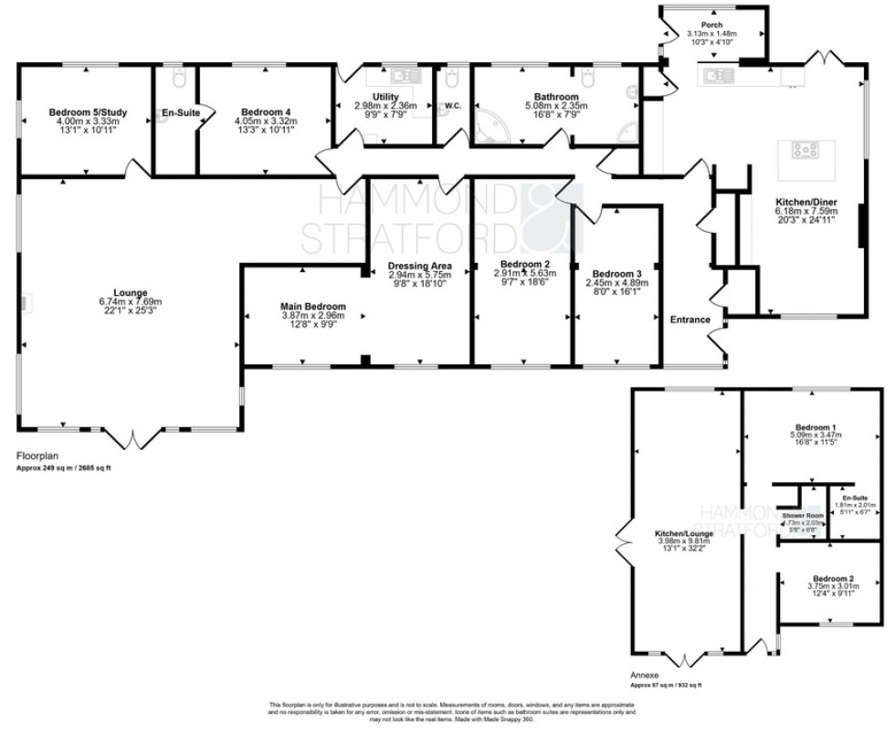 Floorplan for Aslacton Road, Forncett St. Peter