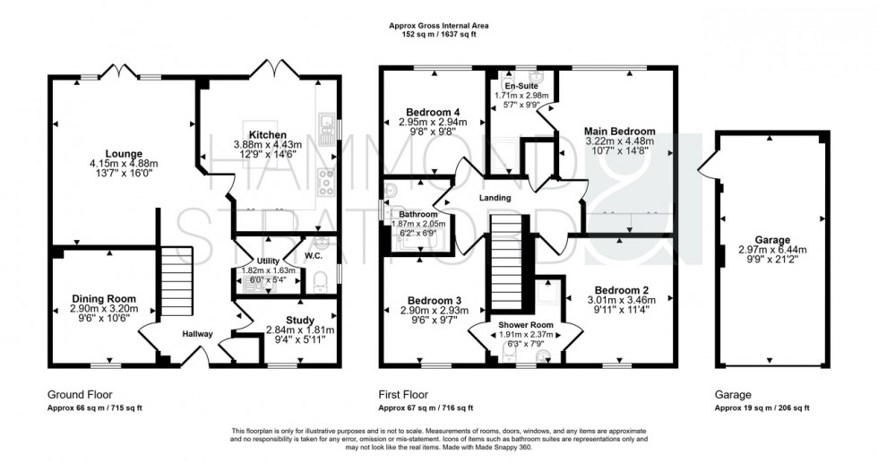 Floorplan for Smallcroft Crescent, Wymondham