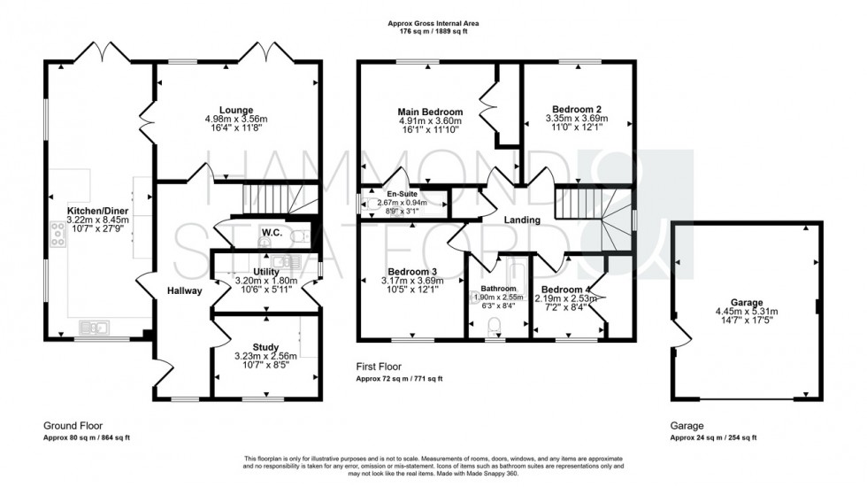 Floorplan for The Conifers, Great Ellingham