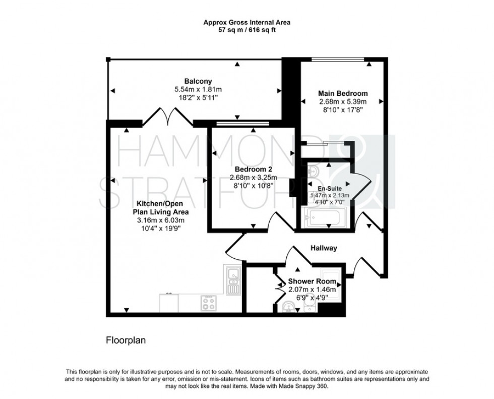 Floorplan for The Pavilion, St Stephens Road