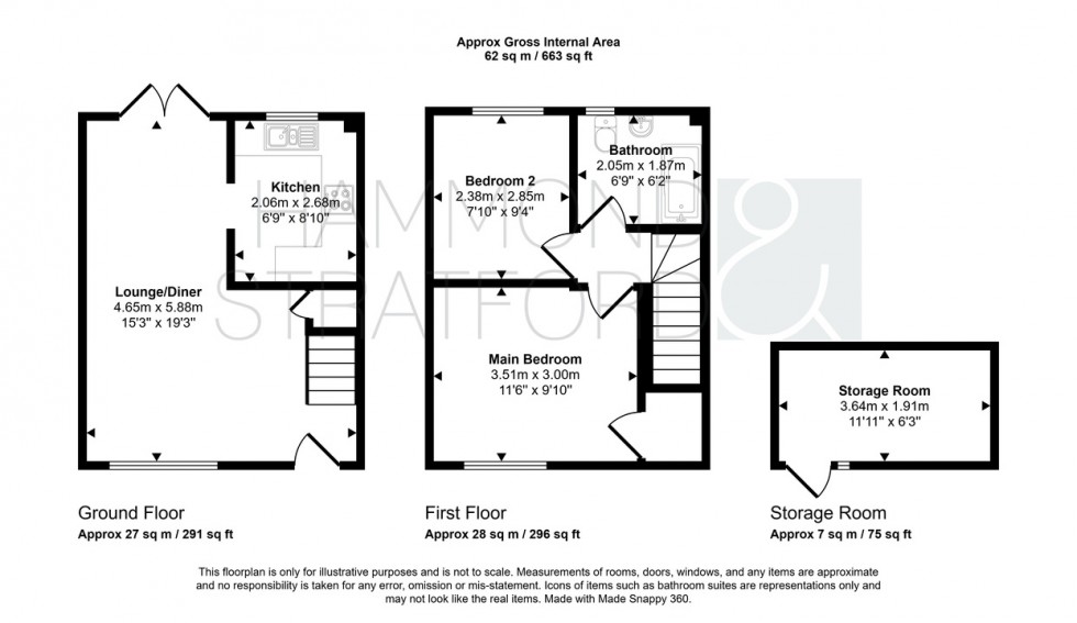 Floorplan for Blenheim Way, Watton