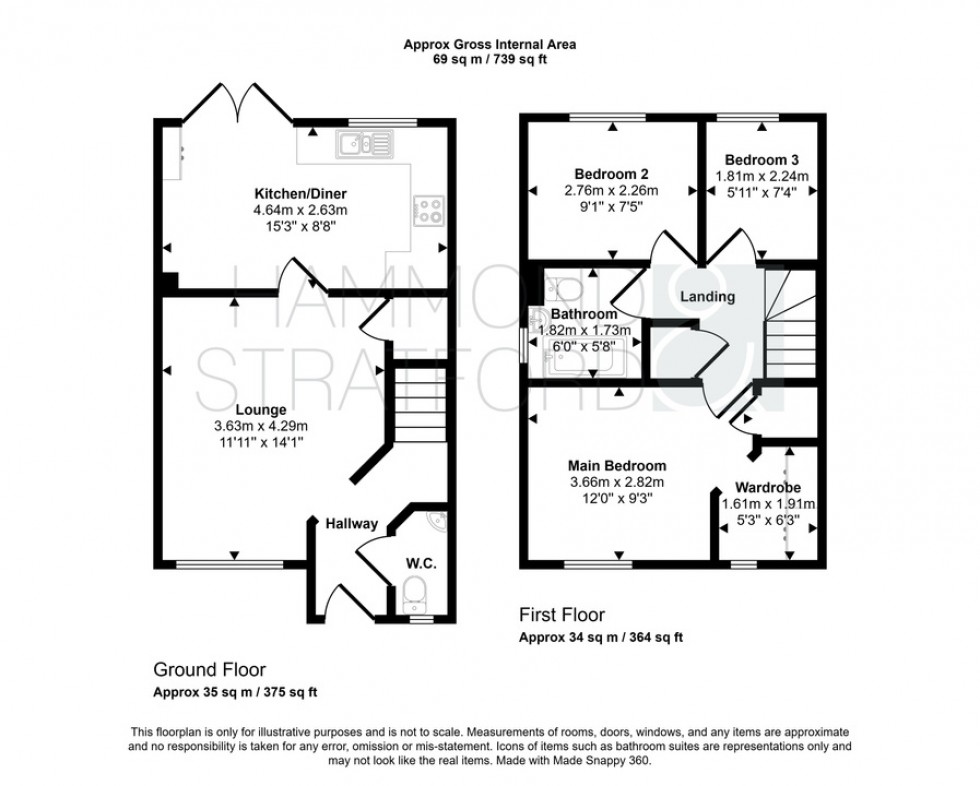 Floorplan for Catlyn Place, Wymondham