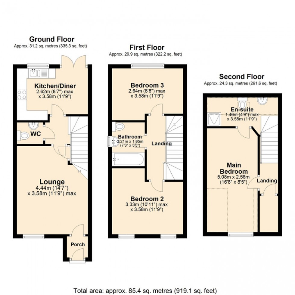 Floorplan for Harness Maker Way, Hethersett