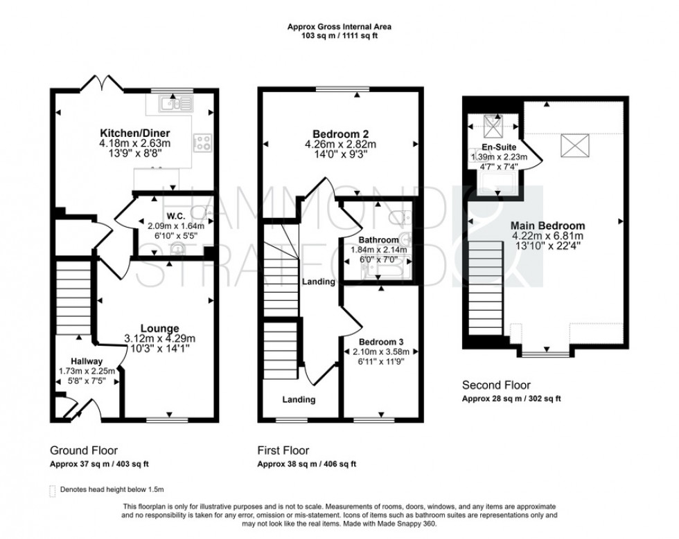 Floorplan for Blacksmith Crescent, Hethersett
